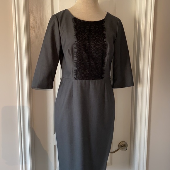 Sandra Angelozzi - Gray sheath dress - size 38 - Picture 3 of 8